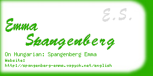 emma spangenberg business card